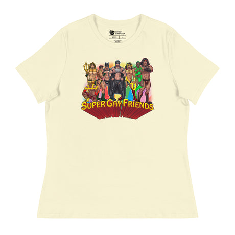 Supergay Friends (Women's Relaxed T-Shirt)-Women's T-Shirts-Swish Embassy