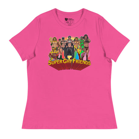Supergay Friends (Women's Relaxed T-Shirt)-Women's T-Shirts-Swish Embassy
