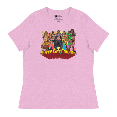 Supergay Friends (Women's Relaxed T-Shirt)-Women's T-Shirts-Swish Embassy