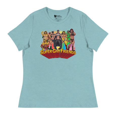 Supergay Friends (Women's Relaxed T-Shirt)-Women's T-Shirts-Swish Embassy
