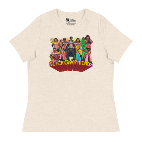 Supergay Friends (Women's Relaxed T-Shirt)-Women's T-Shirts-Swish Embassy