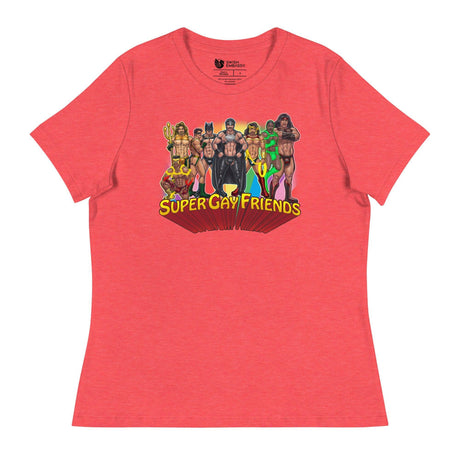 Supergay Friends (Women's Relaxed T-Shirt)-Women's T-Shirts-Swish Embassy
