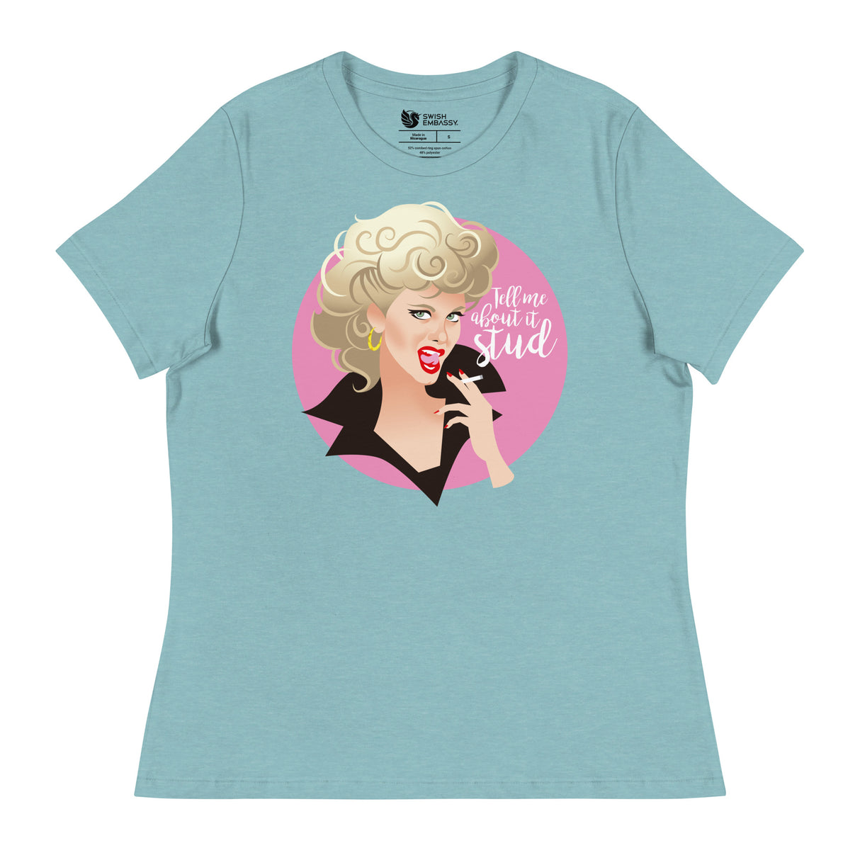 Tell Me About it Stud (Women's Relaxed T-Shirt)-Women's T-Shirts-Swish Embassy