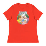 Thank You for Being a Friend (Women's Relaxed T-Shirt)-Women's T-Shirts-Swish Embassy