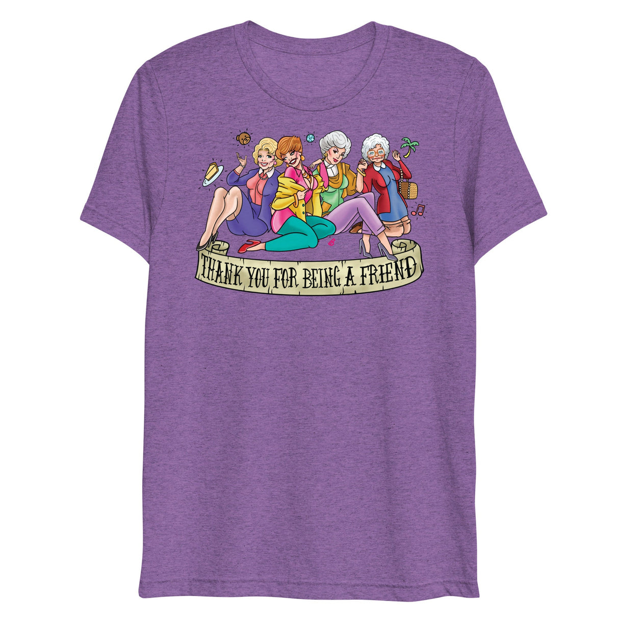 Thank You for Being a Pin-Up (Triblend)-Triblend T-Shirt-Swish Embassy