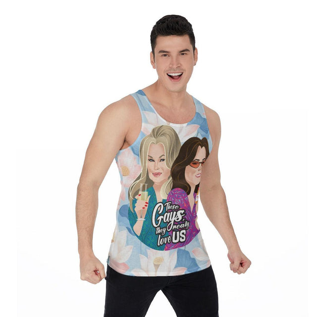 These Gays Love Us (Allover Tank Top)-Allover Tank Top-Swish Embassy