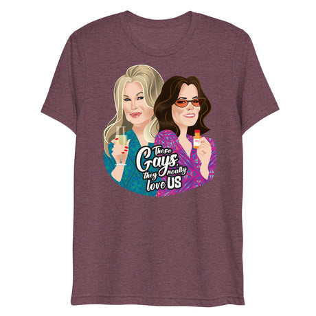 These Gays Love Us (Triblend)-Triblend T-Shirt-Swish Embassy