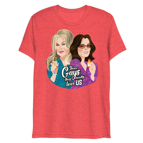 These Gays Love Us (Triblend)-Triblend T-Shirt-Swish Embassy