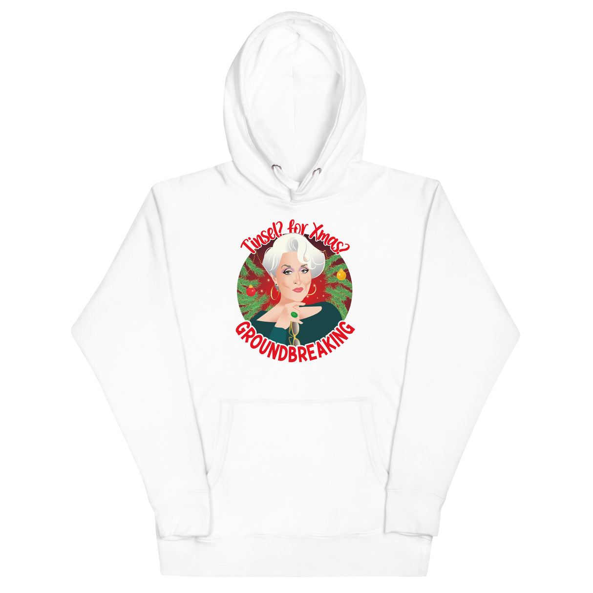 Tinsel for Xmas? Groundbreaking (Hoodie)-Christmas Hoodies-Swish Embassy