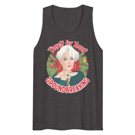 Tinsel for Xmas? Groundbreaking (Tank Top)-Christmas Tank Tops-Swish Embassy