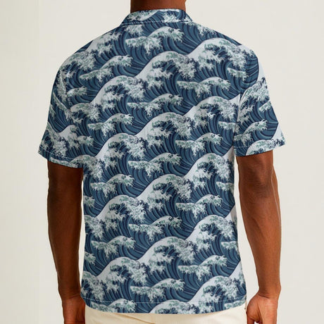 Tsunami (Cotton Button Shirt)-Cotton Button Shirt-Swish Embassy