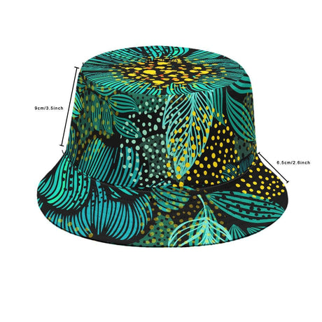 Turquoise (Allover Bucket Hat)-Allover Bucket Hat-Swish Embassy