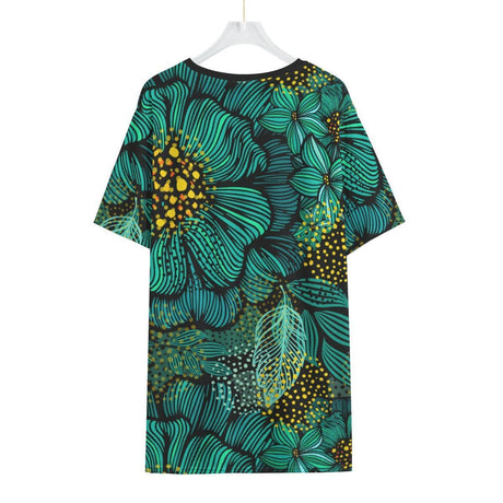 Turquoise (Allover T-Shirt)-Allover T-Shirt-Swish Embassy