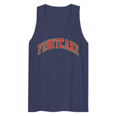 Varsity Fruitcake (Tank top)-Christmas Tank Tops-Swish Embassy