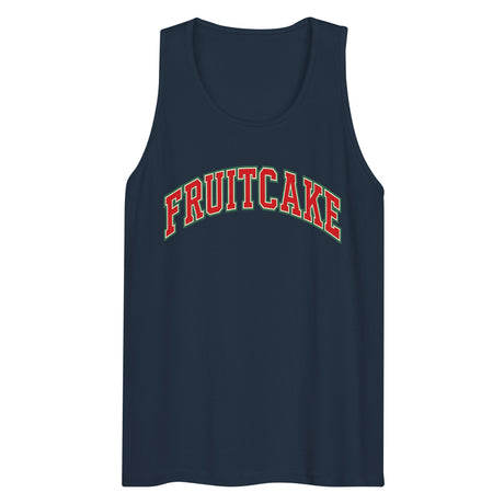 Varsity Fruitcake (Tank top)-Christmas Tank Tops-Swish Embassy