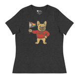 Varsity Pride Puppy (Women's Relaxed T-Shirt)-Women's T-Shirts-Swish Embassy