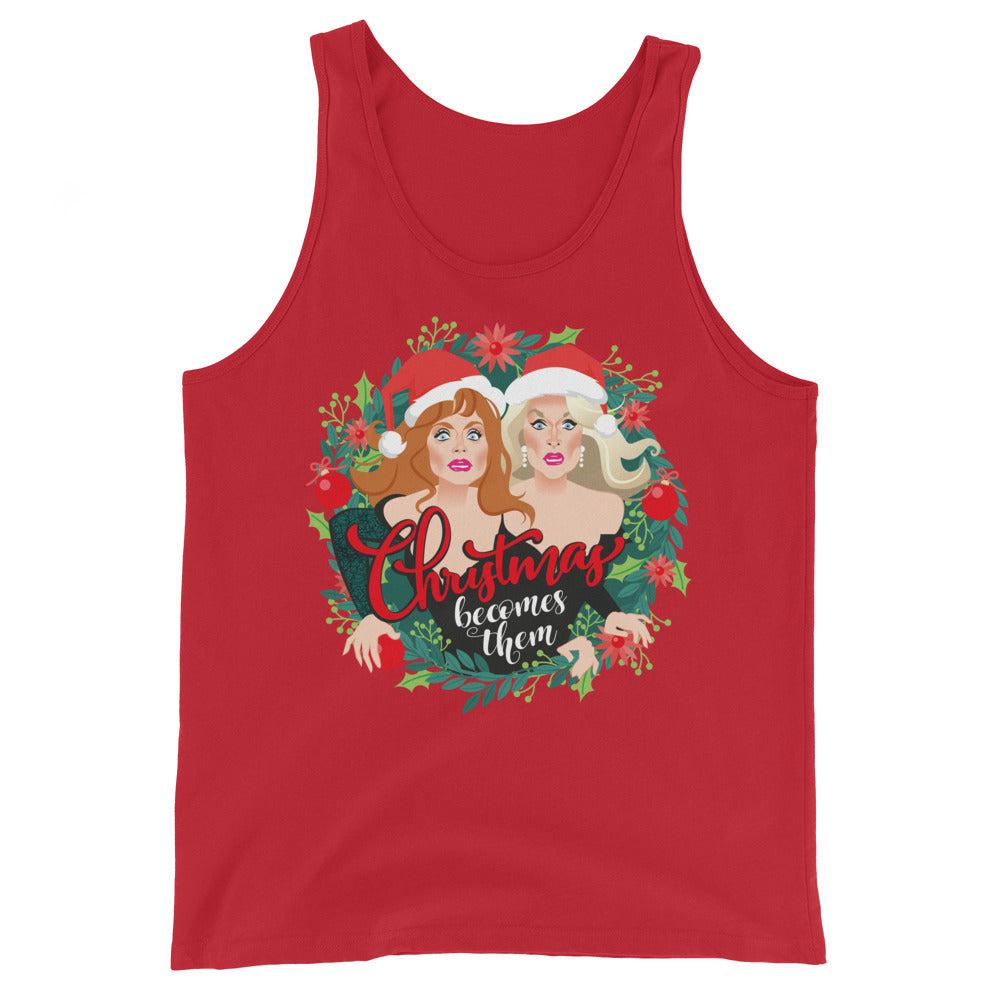 Xmas Becomes Them (Tank Top)-Christmas Tank Tops-Swish Embassy