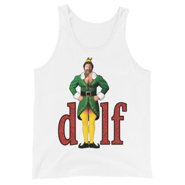 XMas DILF (Tank Top)-Christmas Tank Tops-Swish Embassy