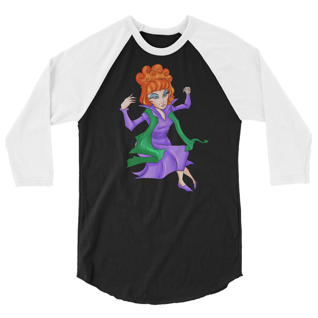 Endora (Raglan) - Black/White