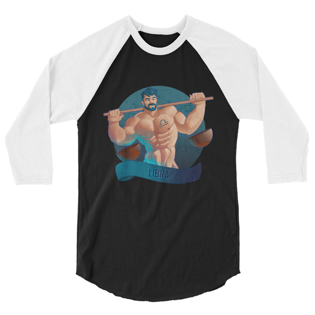 Libra (Raglan) - Black/White