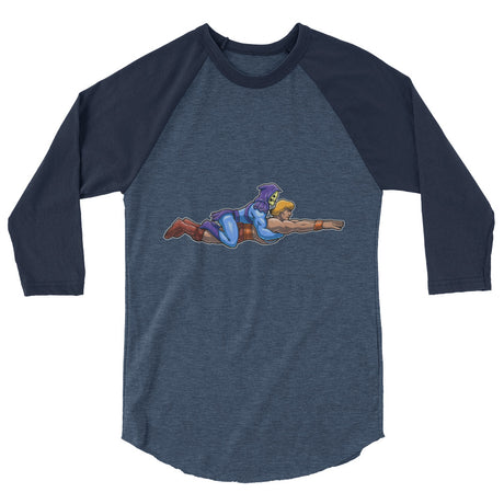 Ambiguously Gay (Raglan) - Heather Denim/Navy
