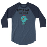 Little Mr. K-Hole (Raglan) - Heather Denim/Navy