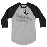 Surrender Dorothy (Raglan) - Heather Grey/Black