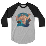 Libra (Raglan) - Heather Grey/Black