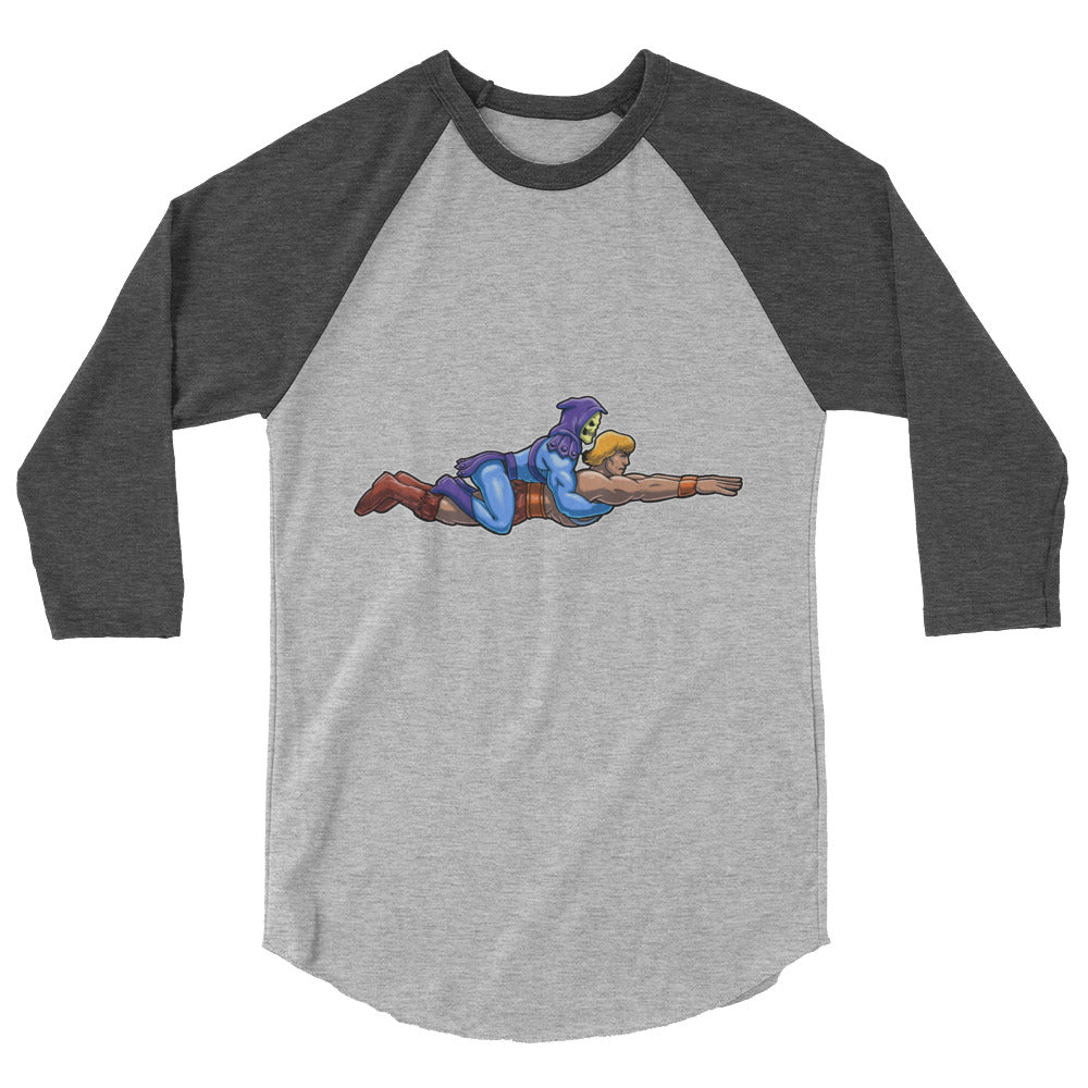 Ambiguously Gay (Raglan) - Heather Grey/Heather Charcoal