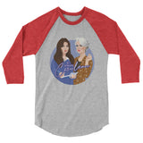 Cerulean (Raglan) - Heather Grey/Heather Red