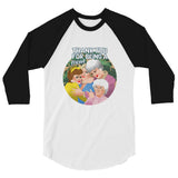 Thank You for Being a Friend (Raglan) - White/Black