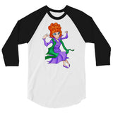 Endora (Raglan) - White/Black