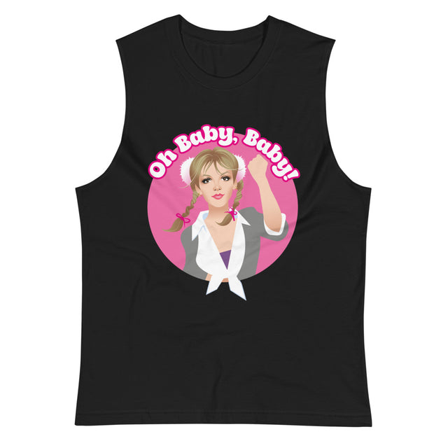 Oh Baby (Muscle Shirt) - Black