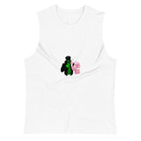 Elpha Pup (Muscle Shirt) - White