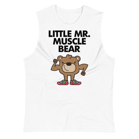 Little Mr. Muscle Bear (Muscle Shirt) - White