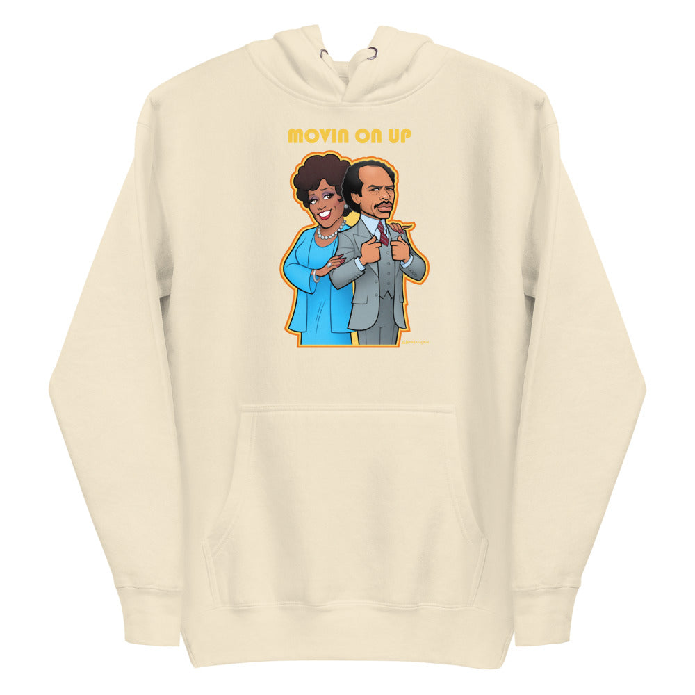 Movin on Up (Hoodie) - Bone