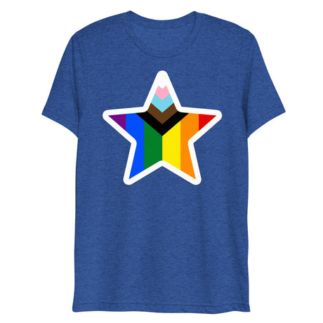Stars and Progress (Triblend) - True Royal Triblend