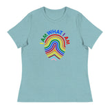 I Am What I Am (Women's) - Heather Blue Lagoon