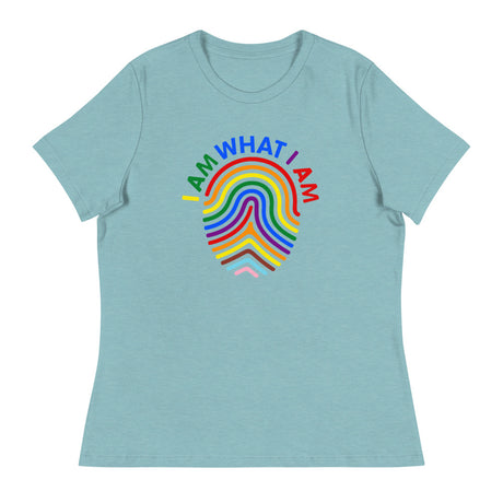 I Am What I Am (Women's) - Heather Blue Lagoon