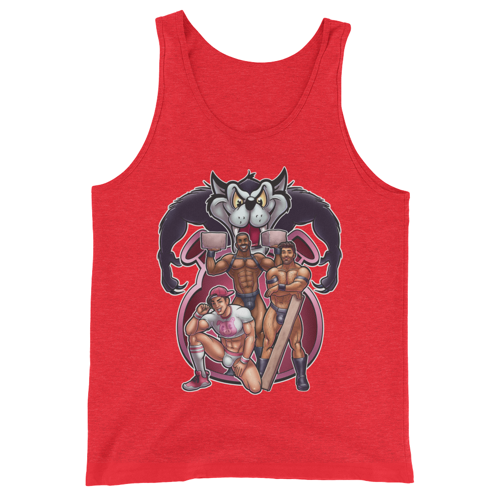 3 Little Pigs (Tank Top)-Tank Top-Swish Embassy