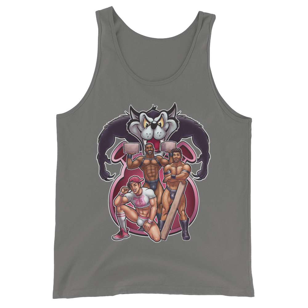 3 Little Pigs (Tank Top)-Tank Top-Swish Embassy