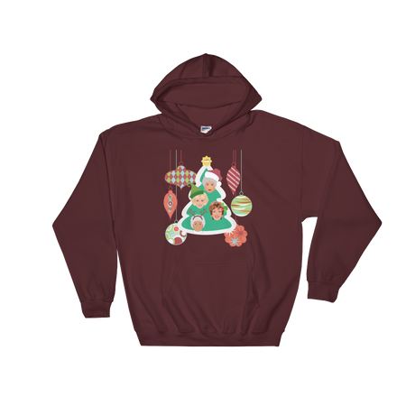 A Golden Christmas (Hoodie)-Christmas Hoodies-Swish Embassy