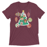 A Golden Christmas (Retail Triblend)-Triblend T-Shirt-Swish Embassy