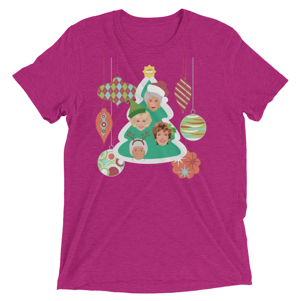 A Golden Christmas (Retail Triblend)-Triblend T-Shirt-Swish Embassy