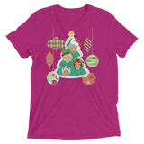 A Golden Christmas (Retail Triblend)-Triblend T-Shirt-Swish Embassy