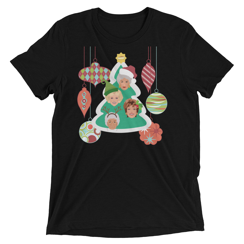 A Golden Christmas (Retail Triblend)-Triblend T-Shirt-Swish Embassy