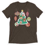 A Golden Christmas (Retail Triblend)-Triblend T-Shirt-Swish Embassy