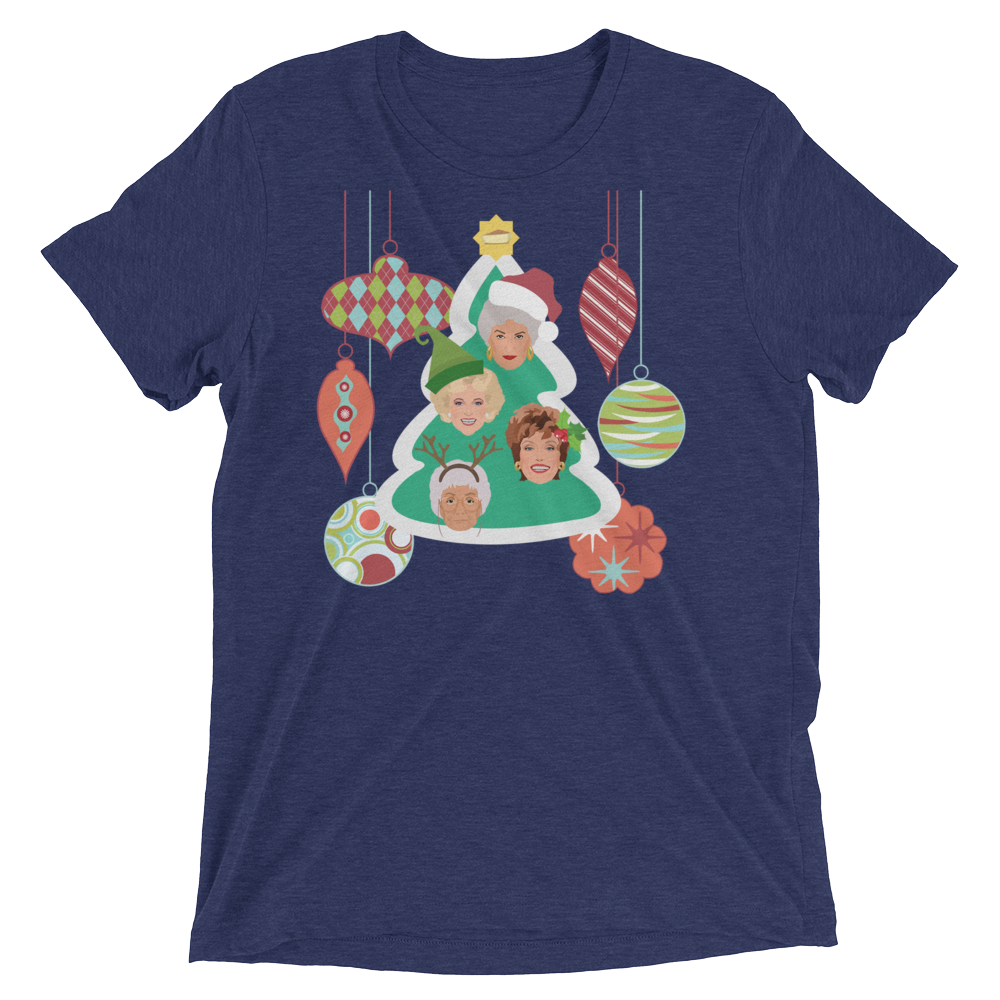 A Golden Christmas (Retail Triblend)-Triblend T-Shirt-Swish Embassy