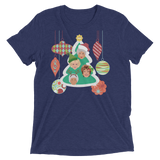 A Golden Christmas (Retail Triblend)-Triblend T-Shirt-Swish Embassy