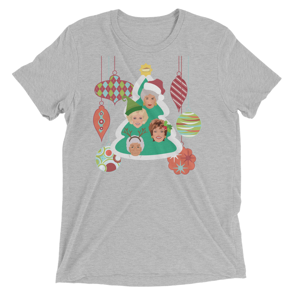 A Golden Christmas (Retail Triblend)-Triblend T-Shirt-Swish Embassy